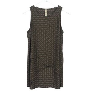 Allison Joy High Low Medallion Print Tunic Tank Women Sz S